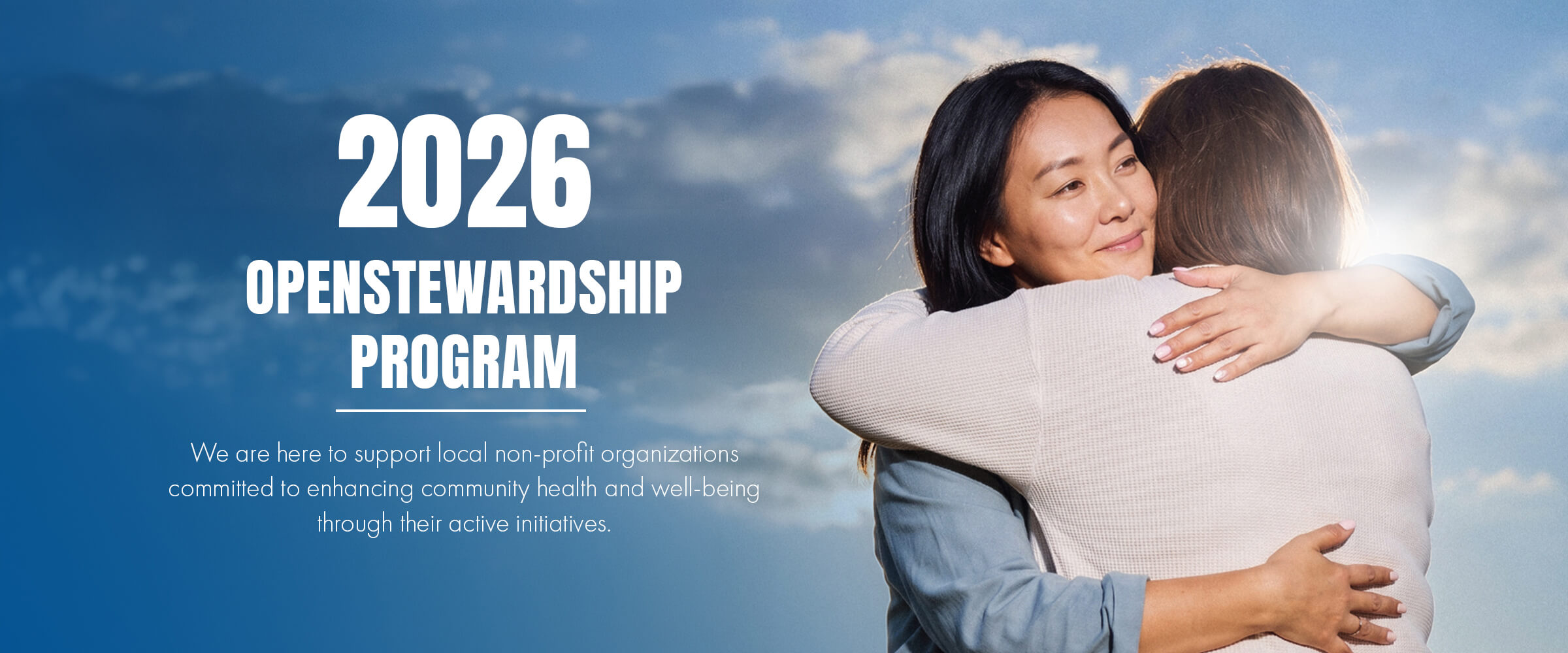 2026 Open Stewardship Program supporting local non-profits.
